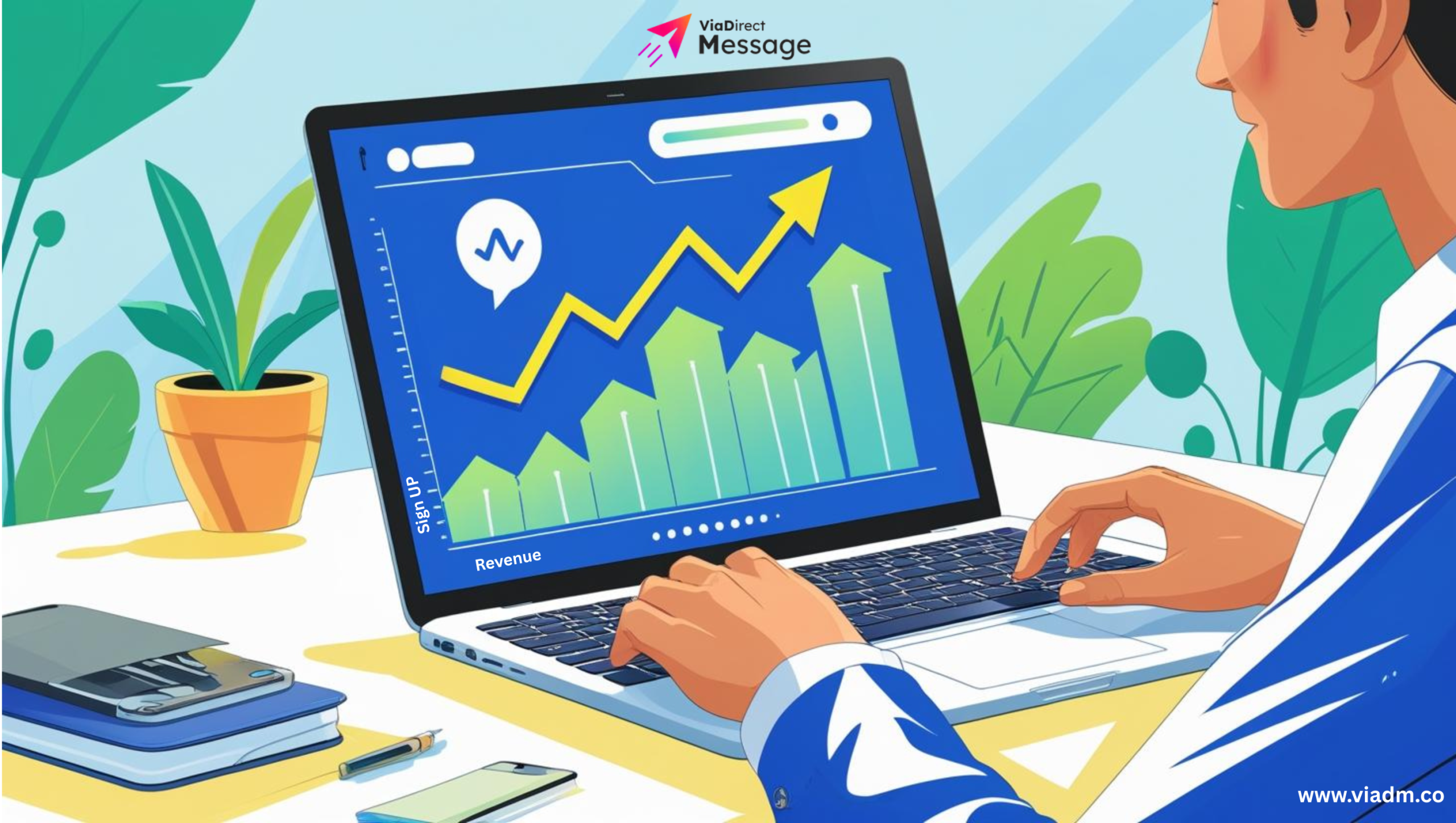 Instagram DMs for Lead Generation - ViaDM outreach illustration