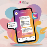 10 Instagram DM strategies to convert followers into paying customers – social media marketing illustration with chat bubbles and customer engagement icons.