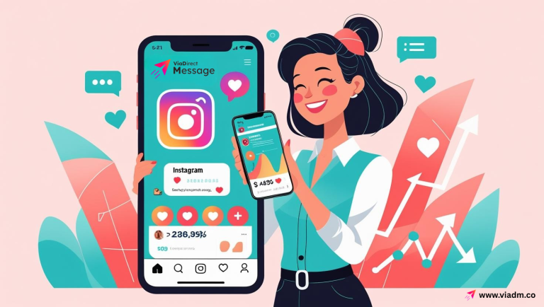 Instagram DM marketing example showing a business using direct messages to grow
