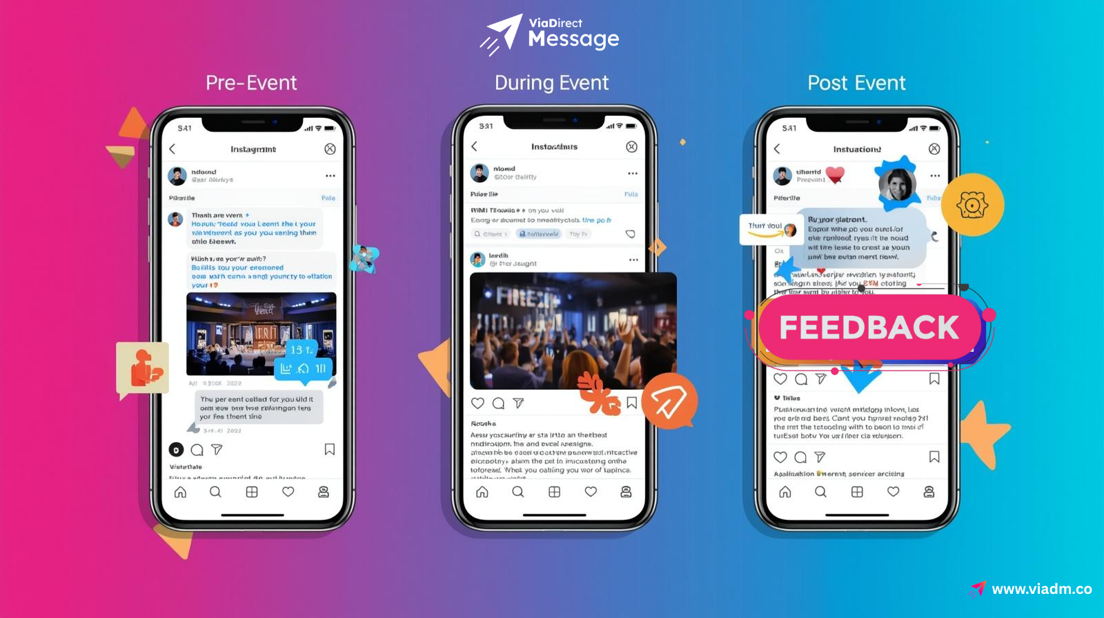 AI-driven Instagram DM automation for future event marketing.