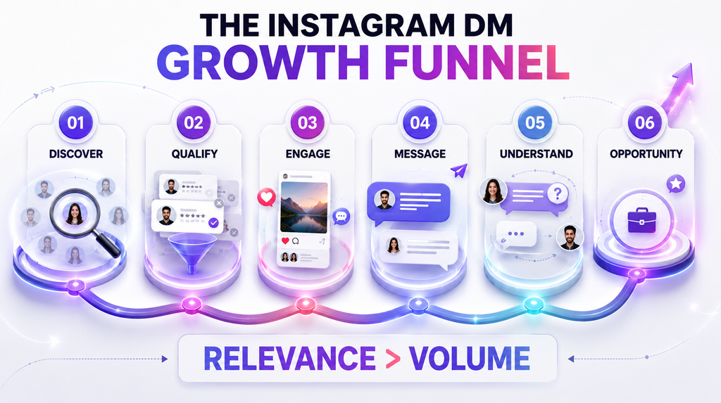 Instagram DM growth funnel for turning Instagram DMs into a growth engine
