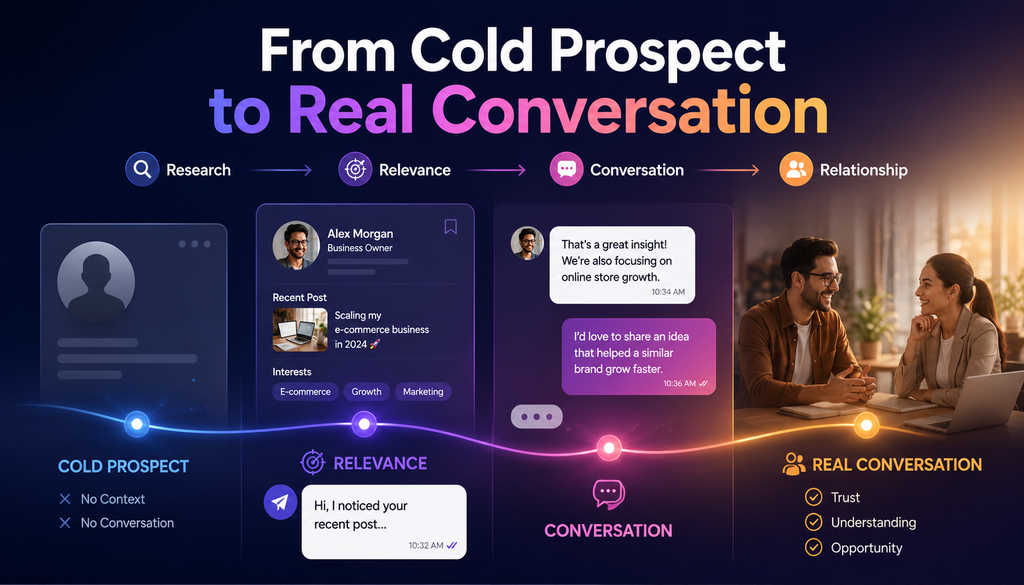 Instagram DM marketing for small businesses from cold prospect to real conversation