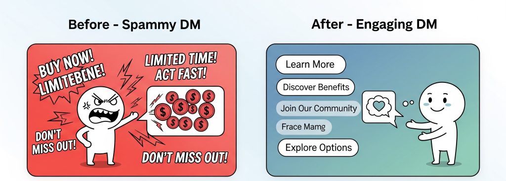 Sending Messages That Feel Spammy or Engaging