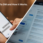 ViaDM platform dashboard showing DM campaign analytics and results.