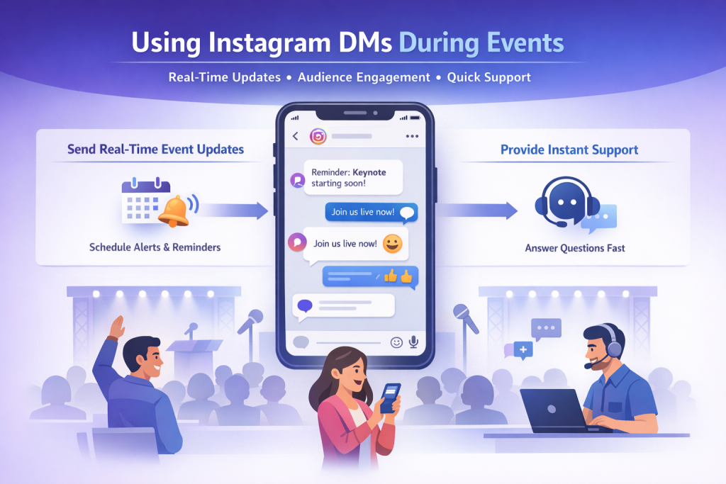 Instagram DMs during events for audience engagement