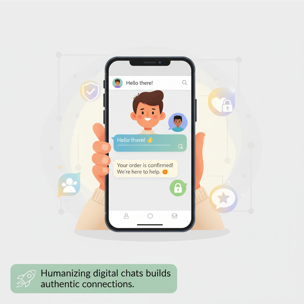 Person checking secure message notification on smartphone with trust icons.
