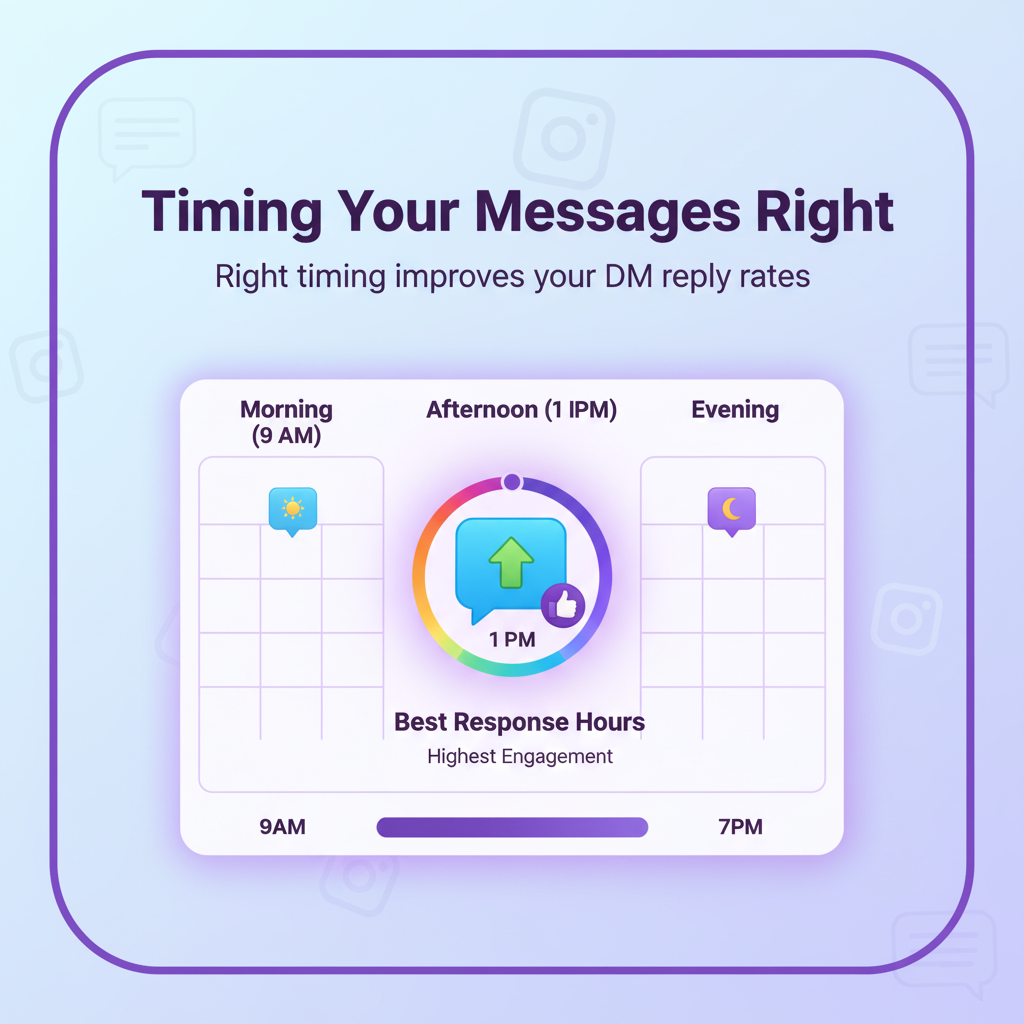 Best time to send Instagram messages for higher engagement.