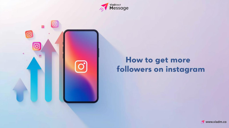 Instagram growth concept with increasing followers