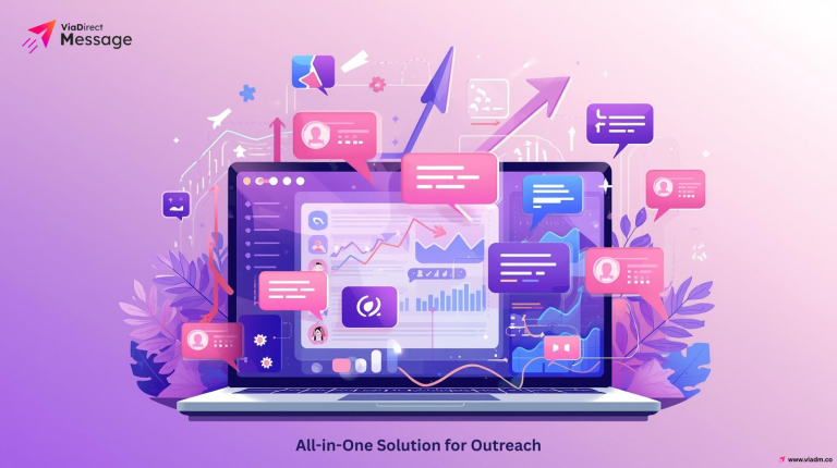 Instagram DM outreach campaign dashboard