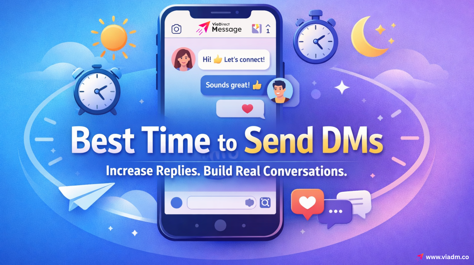 Best time to send DMs on Instagram for higher replies and engagement