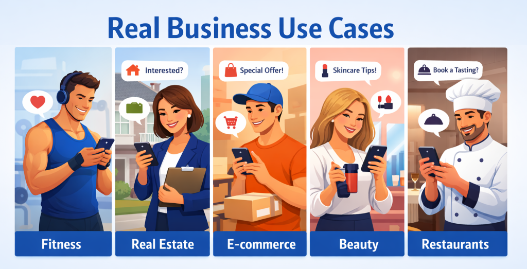 Instagram DM marketing use cases for different industries