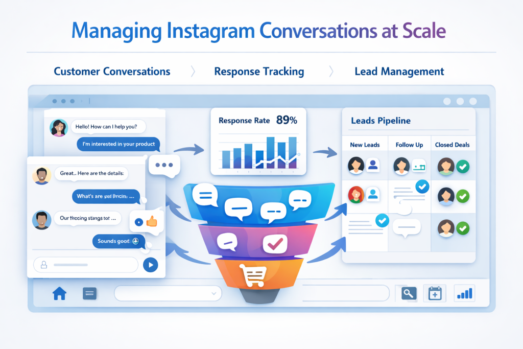 Managing Instagram conversations to turn chats into real sales