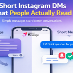 Short Instagram DMs that people actually read illustration showing concise messages getting replies.
