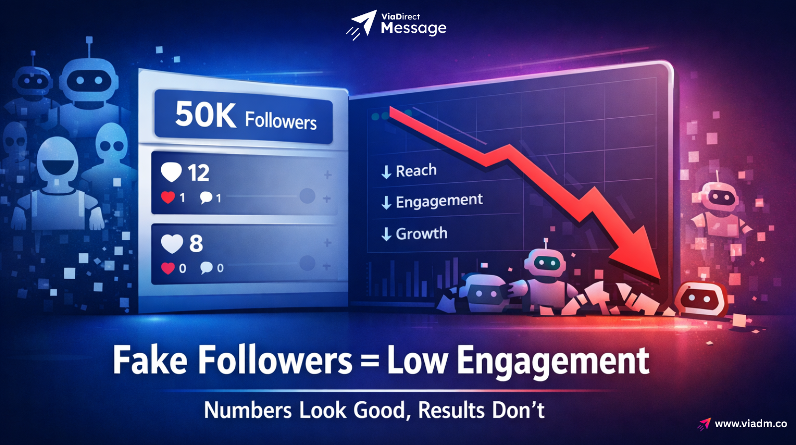 How fake followers are killing your Instagram engagement illustration