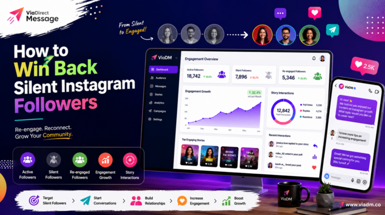 How to win back silent Instagram followers using personalized engagement and Instagram DM marketing.