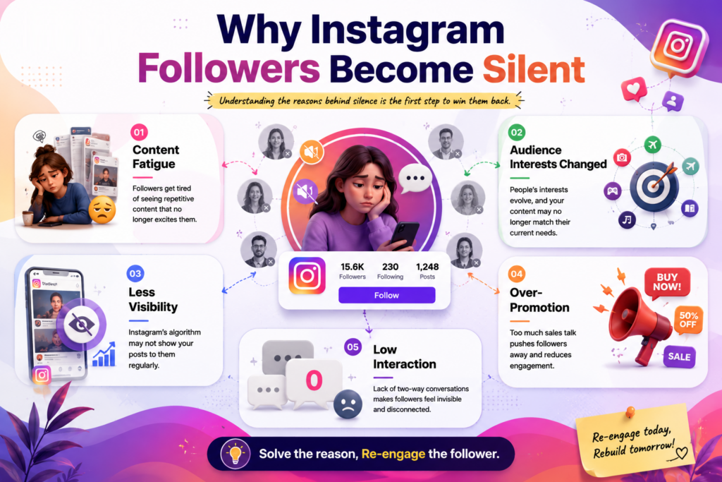 Common reasons Instagram followers stop engaging with content