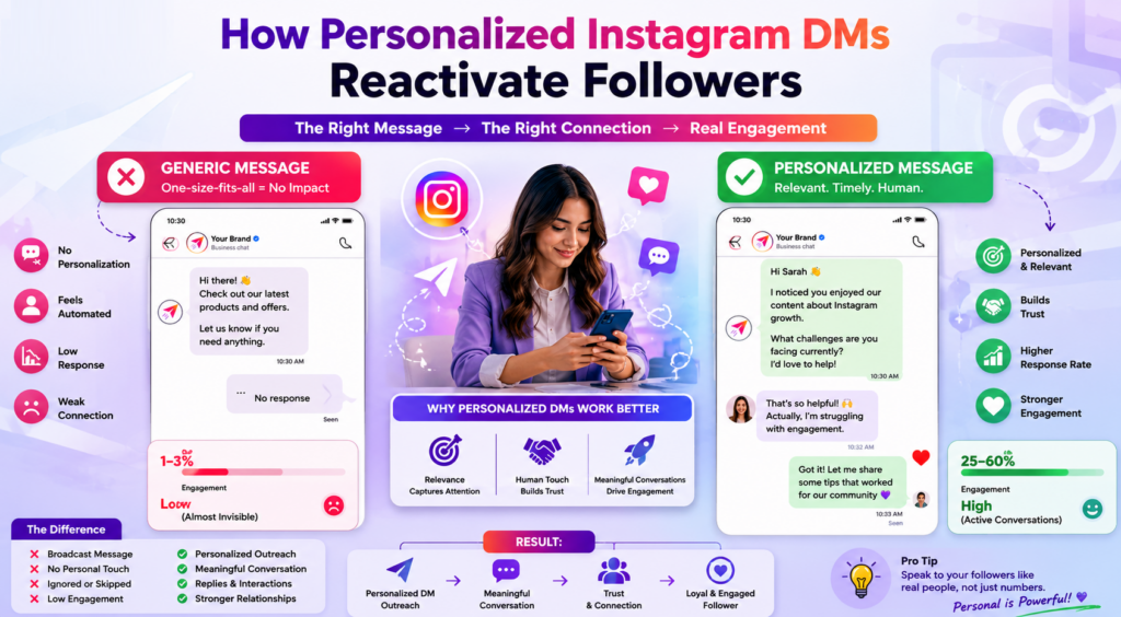 Personalized Instagram DM marketing strategy for re-engagement