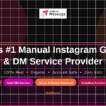 ViaDM ViaDirectMessage - #1 Manual Instagram Growth and DM Service Provider