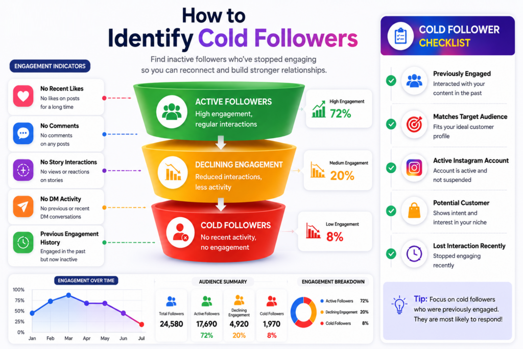 How to identify cold followers on Instagram