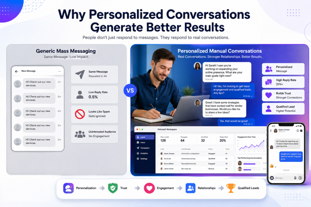 Personalized conversations in a Social Media Growth Strategy