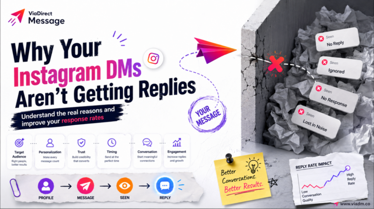 Why Your Instagram DMs Aren't Getting Replies guide showing seen messages without responses